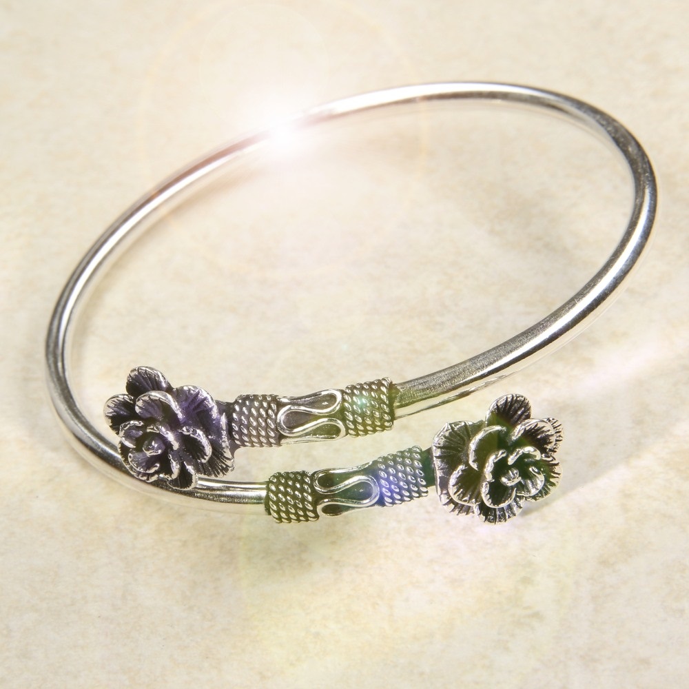 Rosen Armschmuck Silber